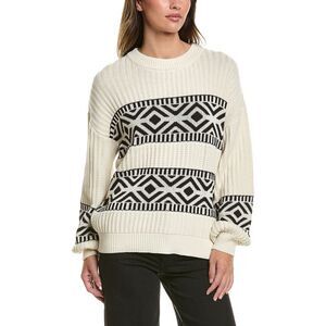 Ichi Womens  Barisa Alpaca-Blend Sweater, White
